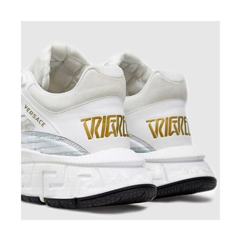 VERSACE Białe sneakersy damskie Trigreca, Wybierz rozmiar 37